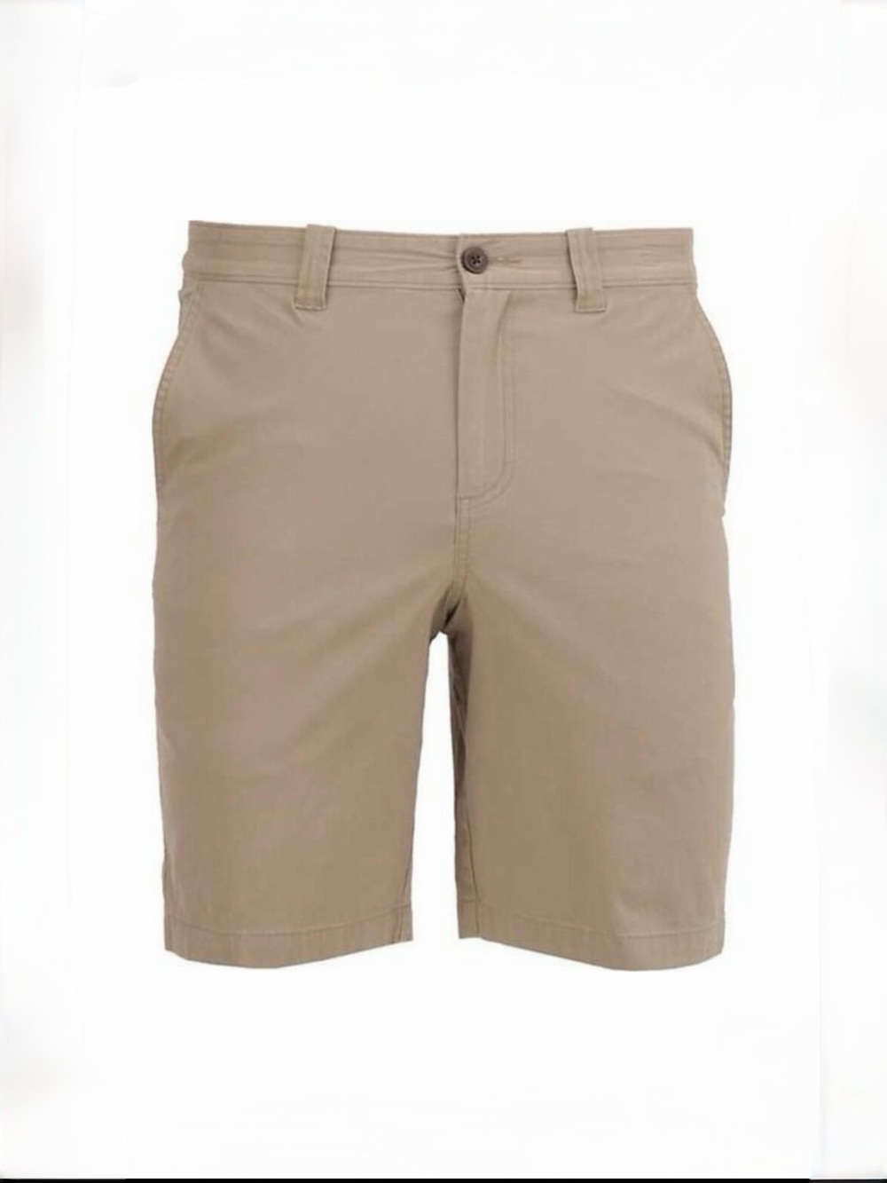 Magellan Outdoors Summerville Poplin Flat Front Shorts Mens Khaki Size 34